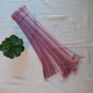 🌞 Pink Boho Fringe Oblong Scarf. New!